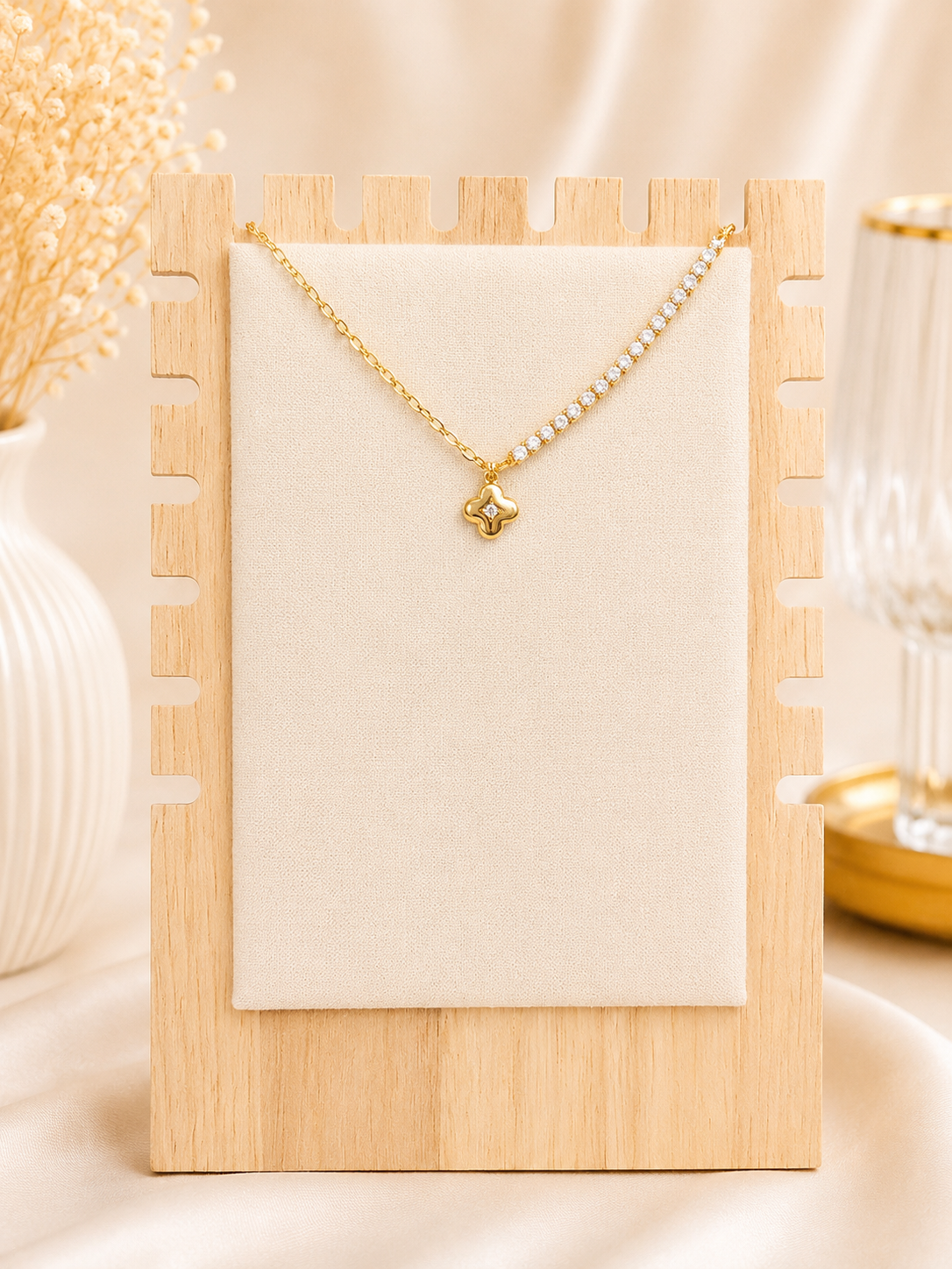 Gold Filled Clover Anklet