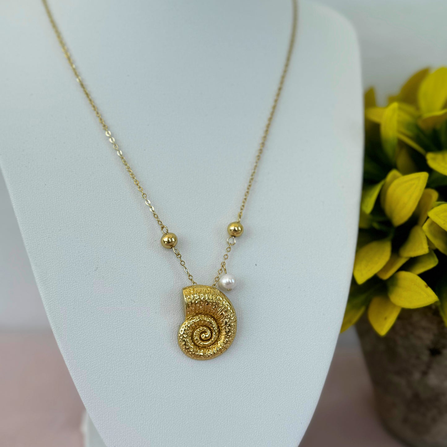 Golden Spiral Necklace