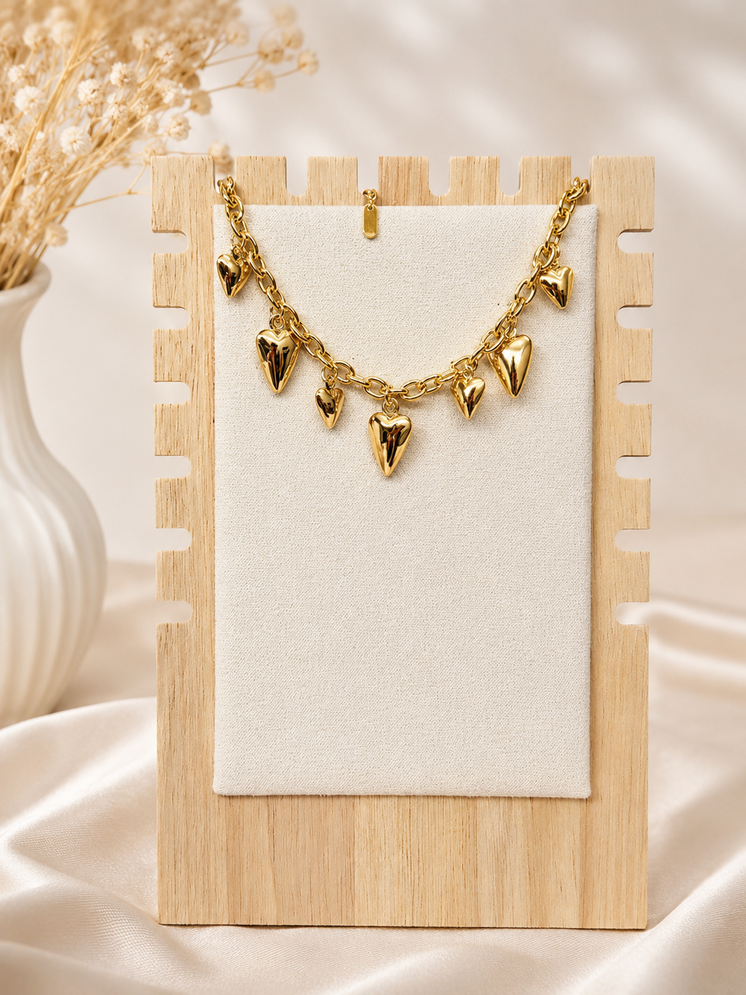 Gold Filled Heart Charm Anklet