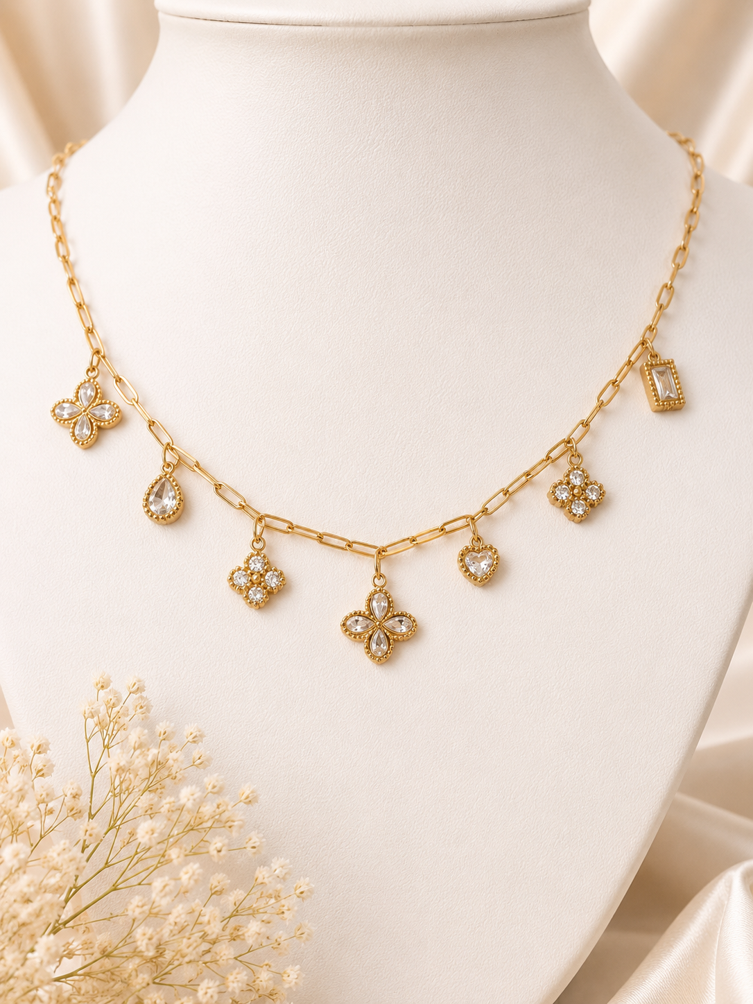 Dainty Charm Stainless Steel Necklace
