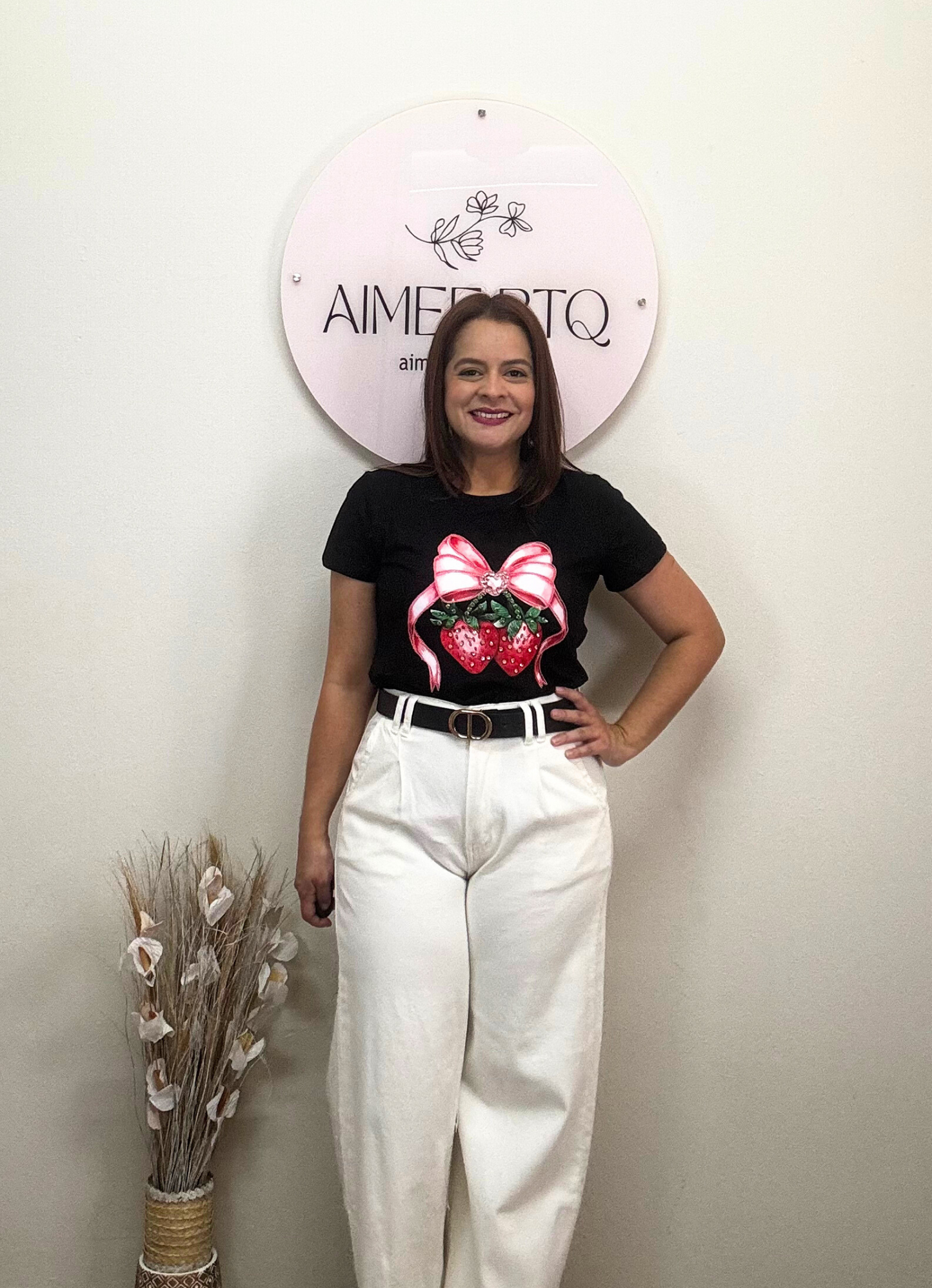 Strawberry Bow Graphic Tee