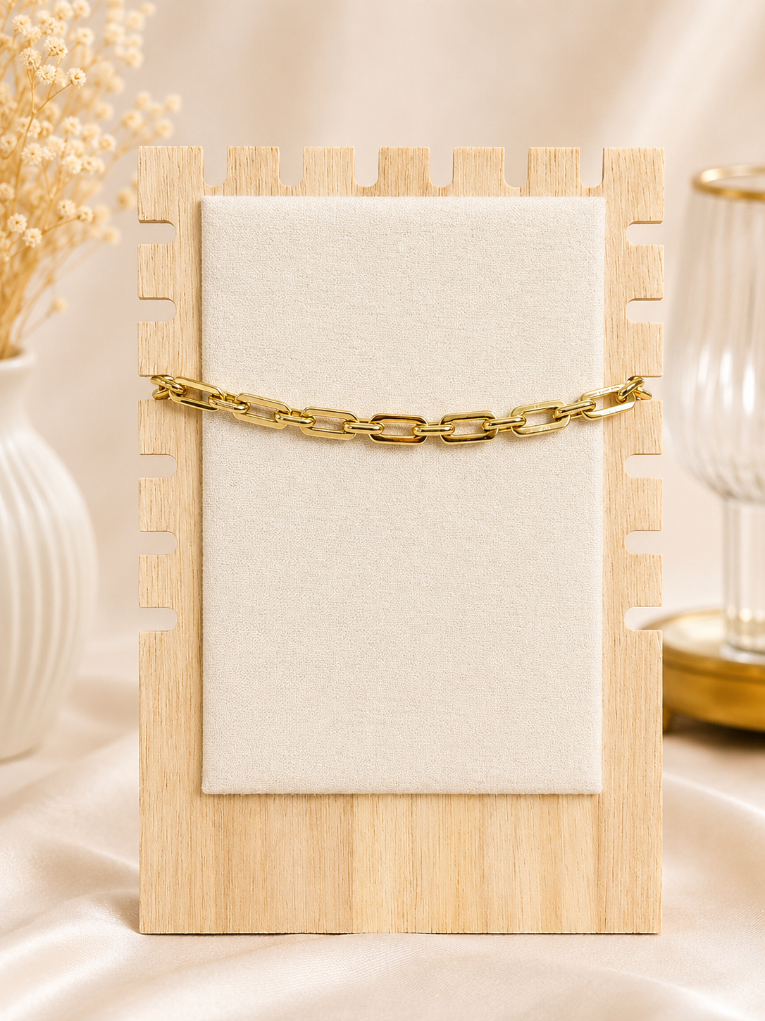 Gold Filled Paperclip Anklet