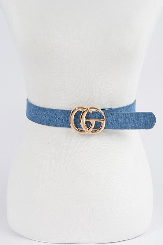 Camila Denim Buckle Belt