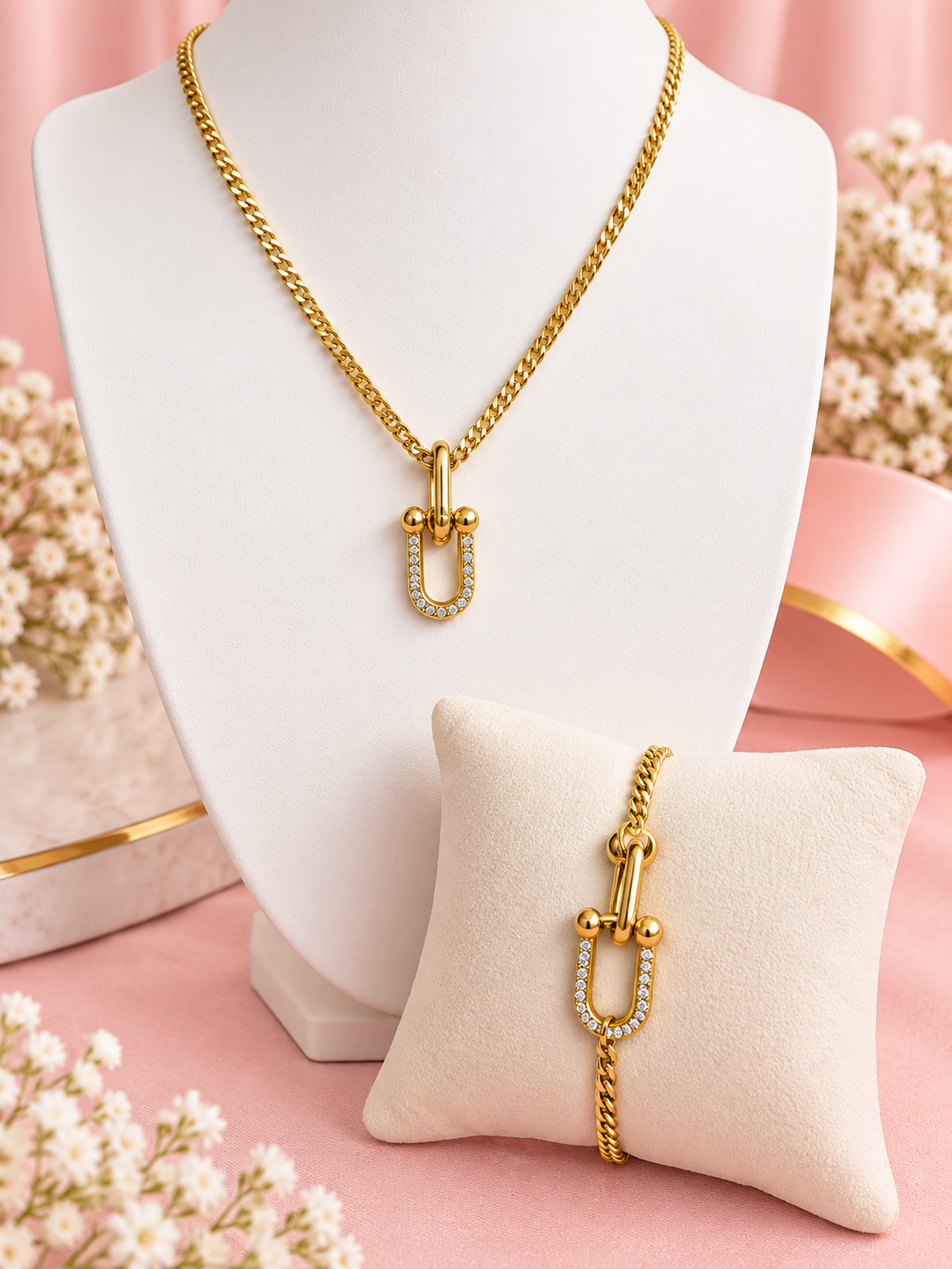 Golden Luxe Crystal U-Link Set