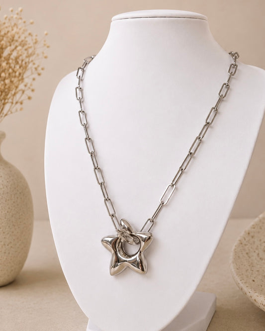 Silver Star Charm Necklace ✨