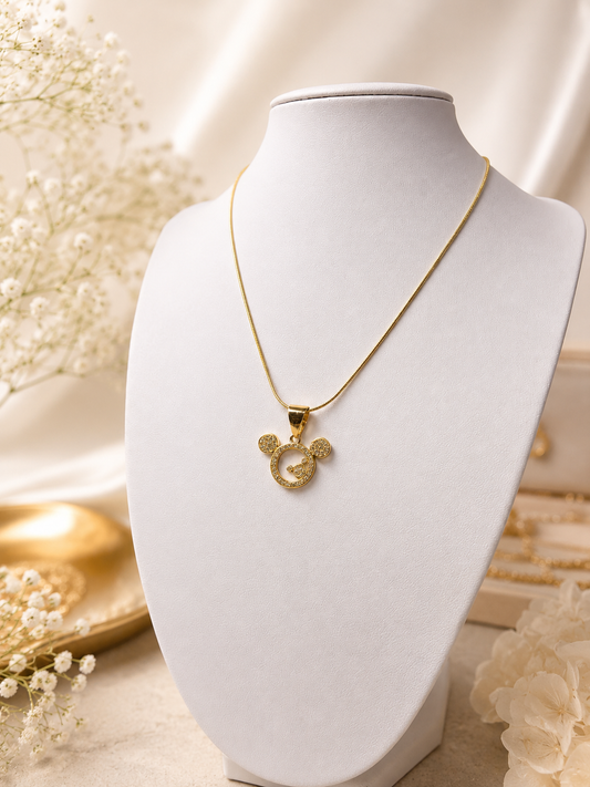 Golden Minnie Shine Necklace