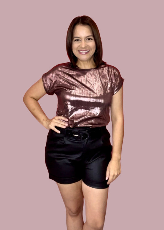 Metalic top - Aimee Boutique PR