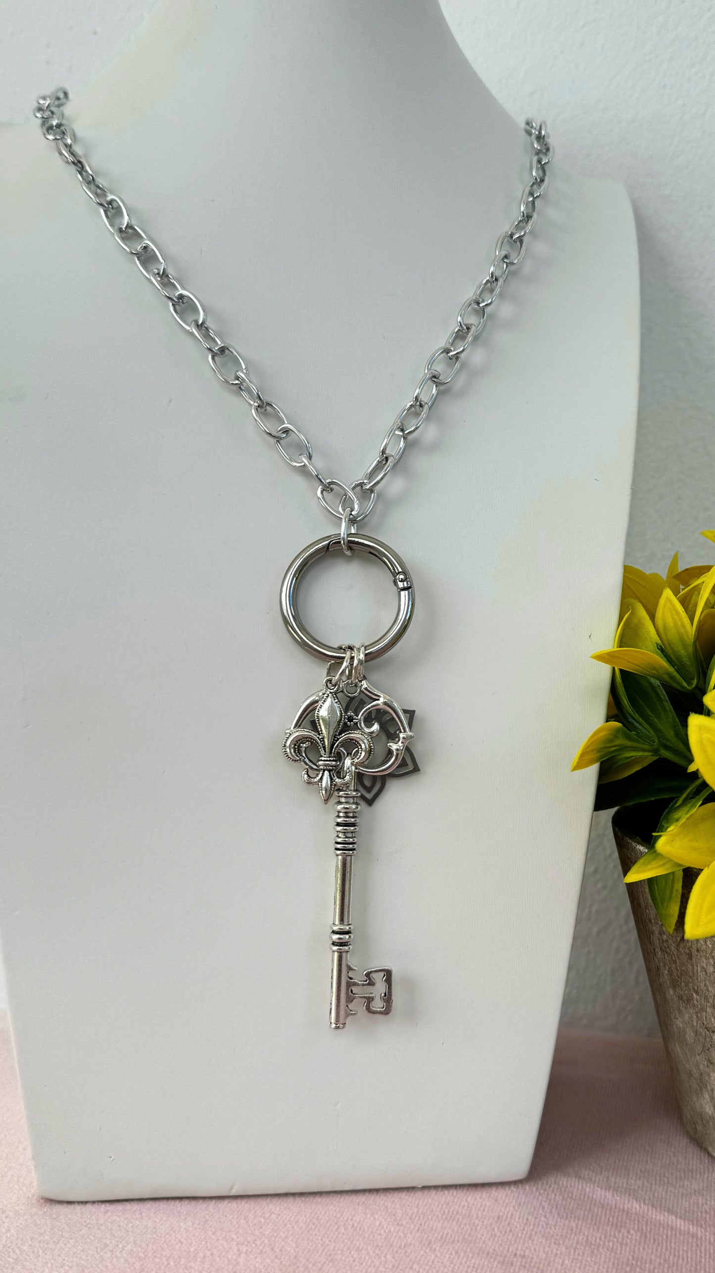 Key Charm Necklace