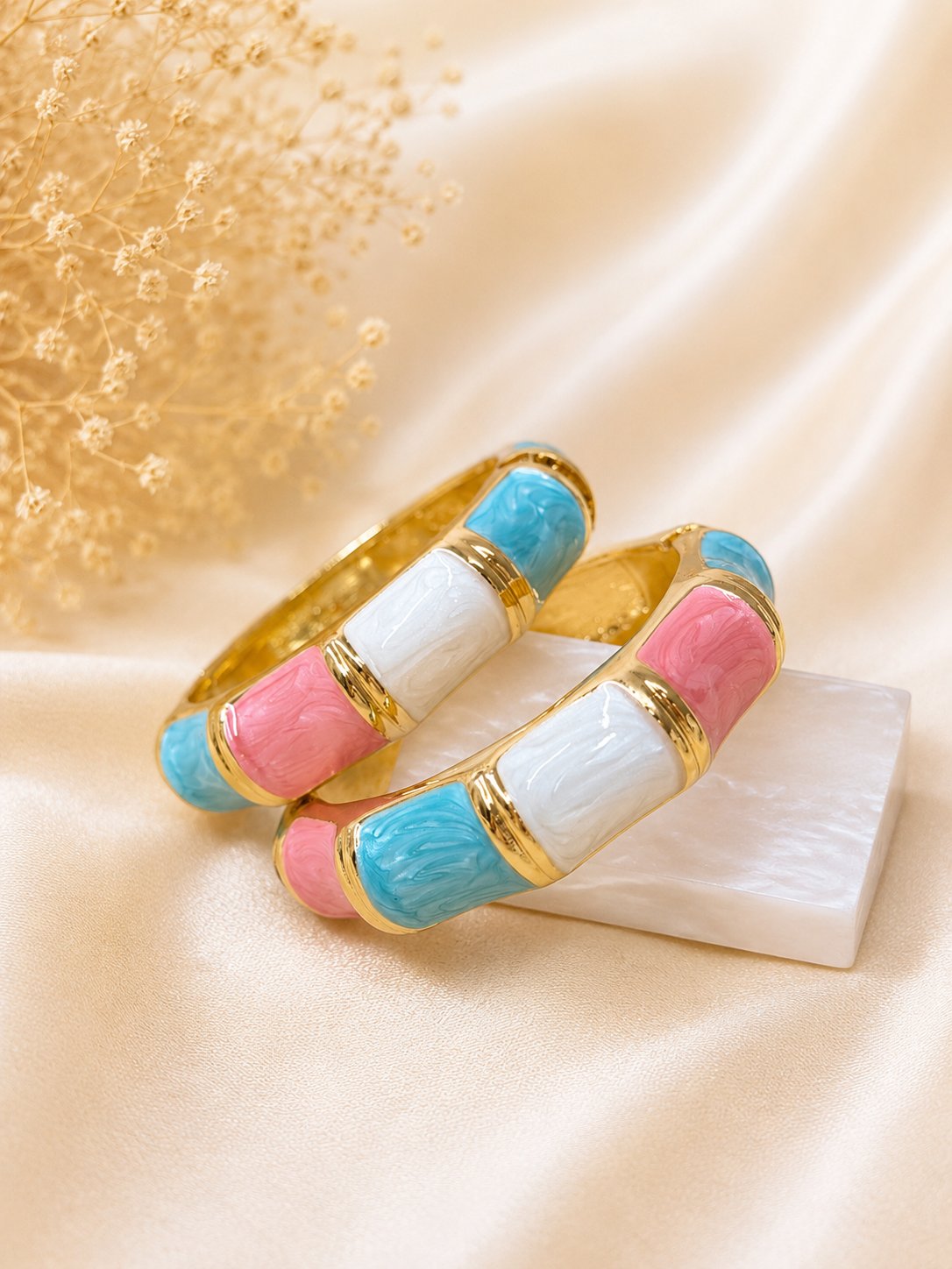 Pastel Charm Bangle Set