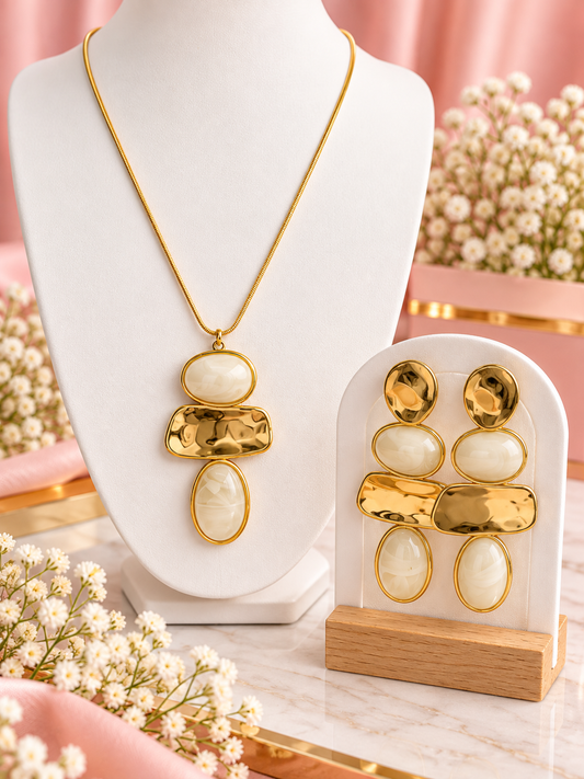 Ivory Luxe Statement Set