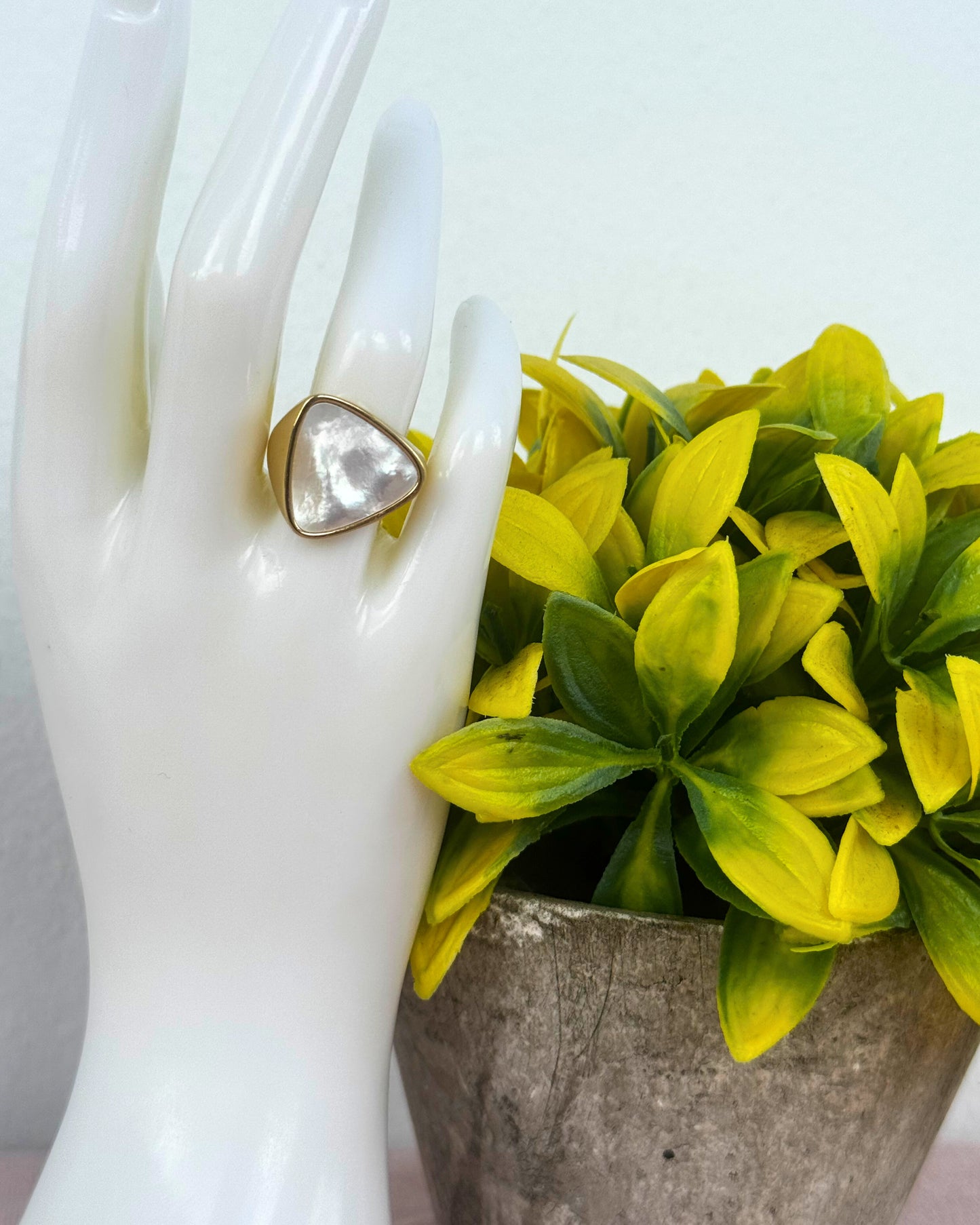 Pearl Glow Adjustable Ring