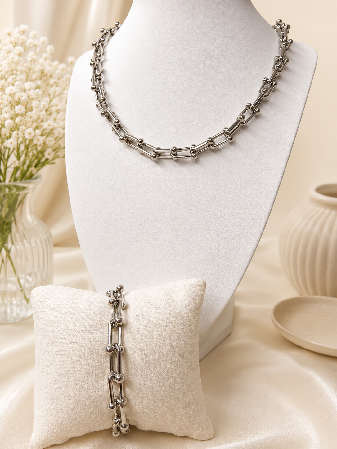 Silver Luxe Link Set
