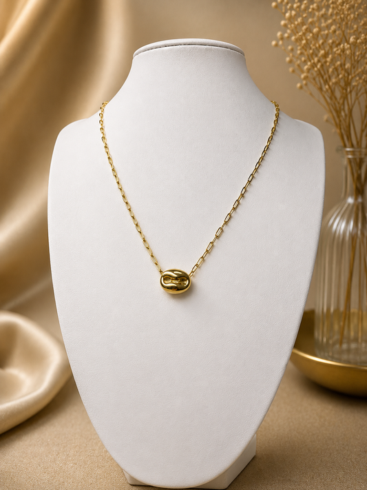 Golden Bean Gold Filled Necklace ✨