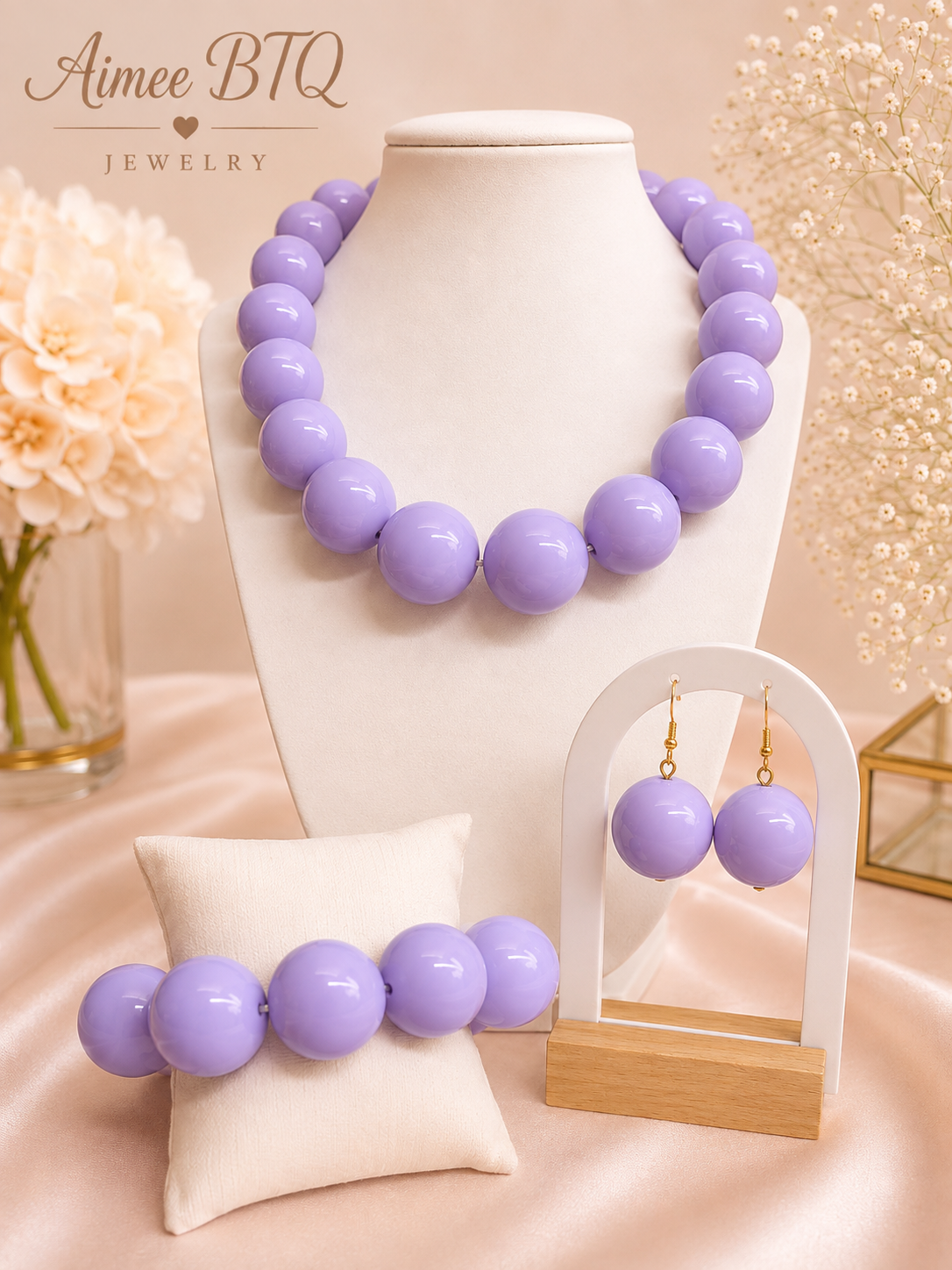 Lavender Bliss Beaded Set