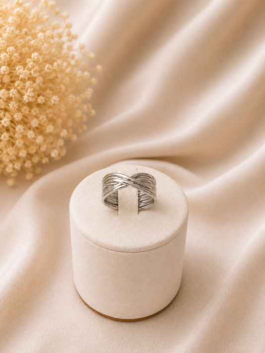 Silver Twist Ring