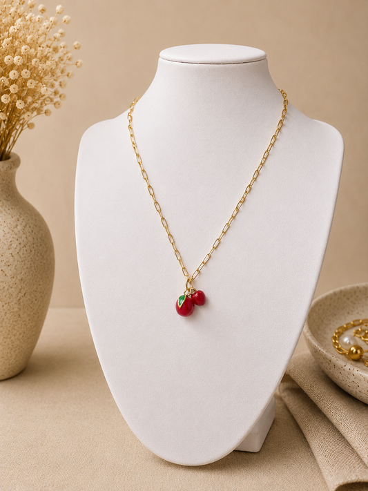 Cherry Charm Necklace&nbsp;