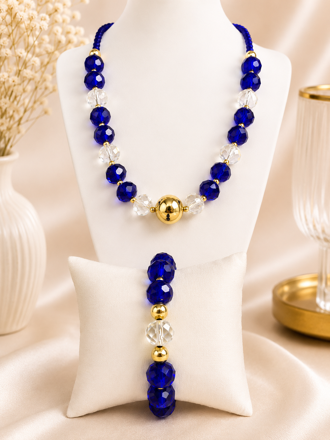 Royal Blue Crystal Jewelry Set