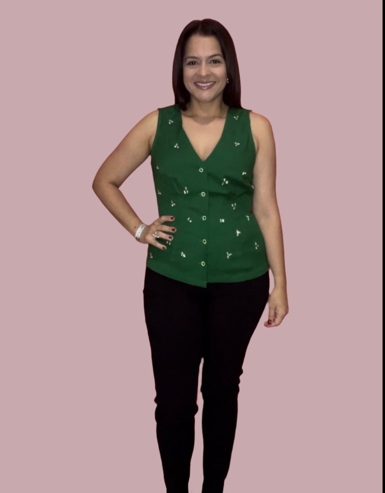 Green Vest - Aimee Boutique PR