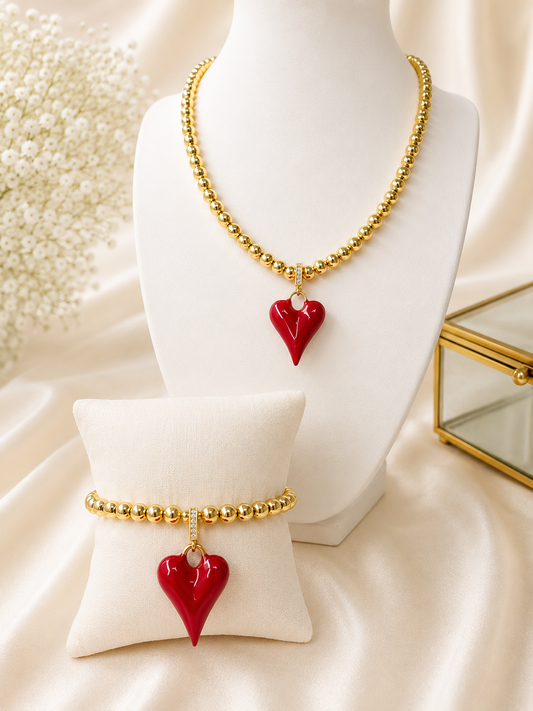 Scarlet Heart Jewelry Set ❤️✨