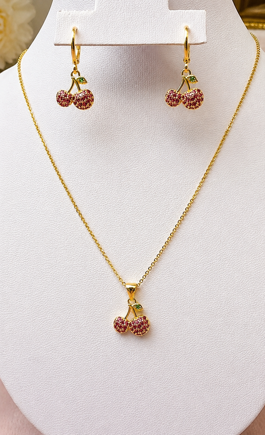 Cherry Spark Gold Filled Set 🍒✨