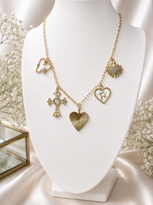 Faith & Love Charm Necklace ✨