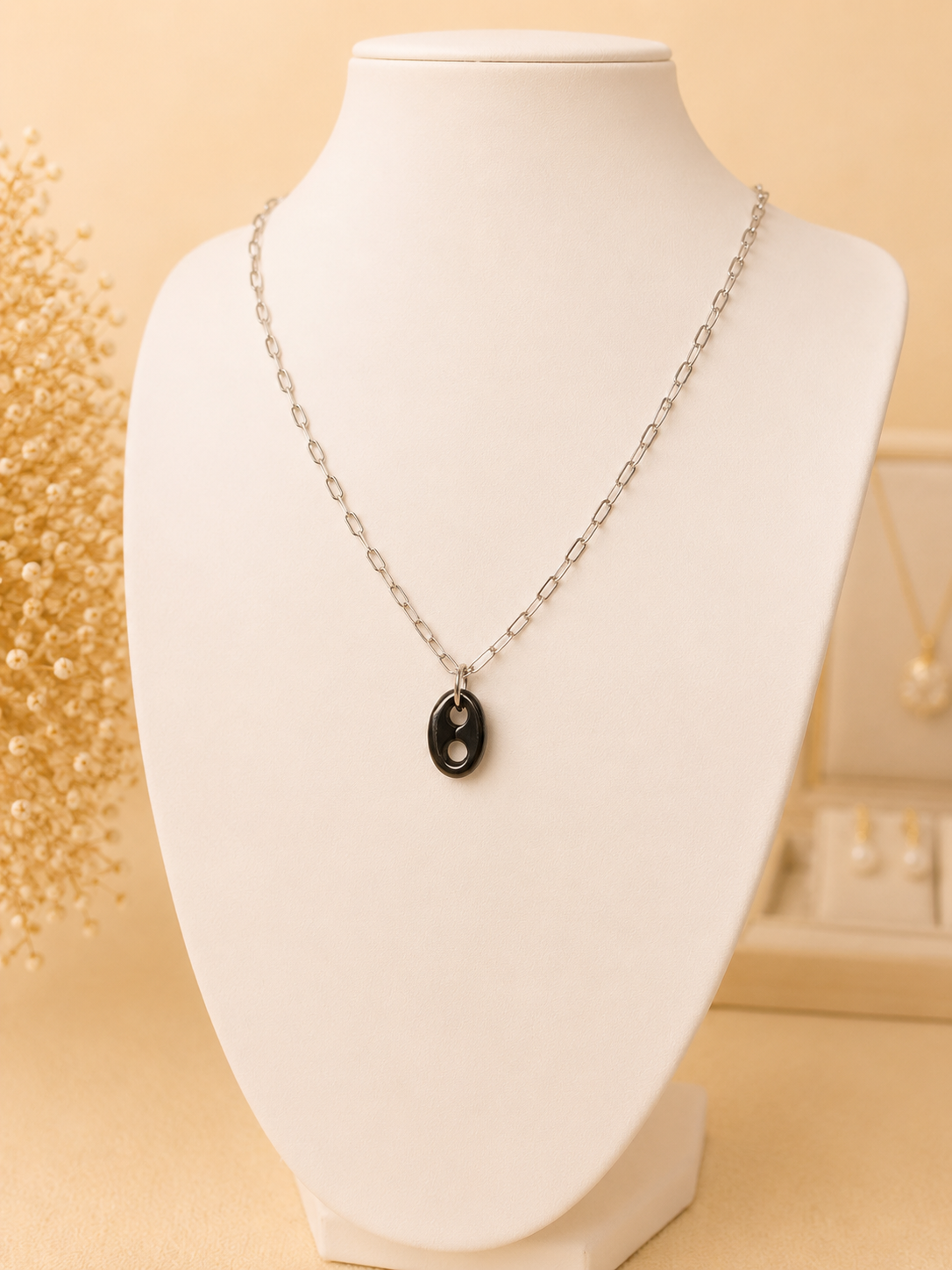 Midnight Charm Pendant Necklace