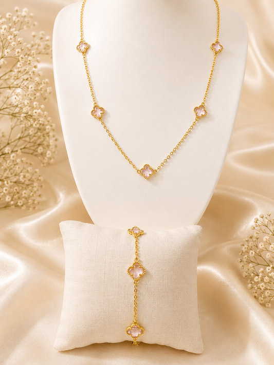Blush Clover Jewelry Set ✨