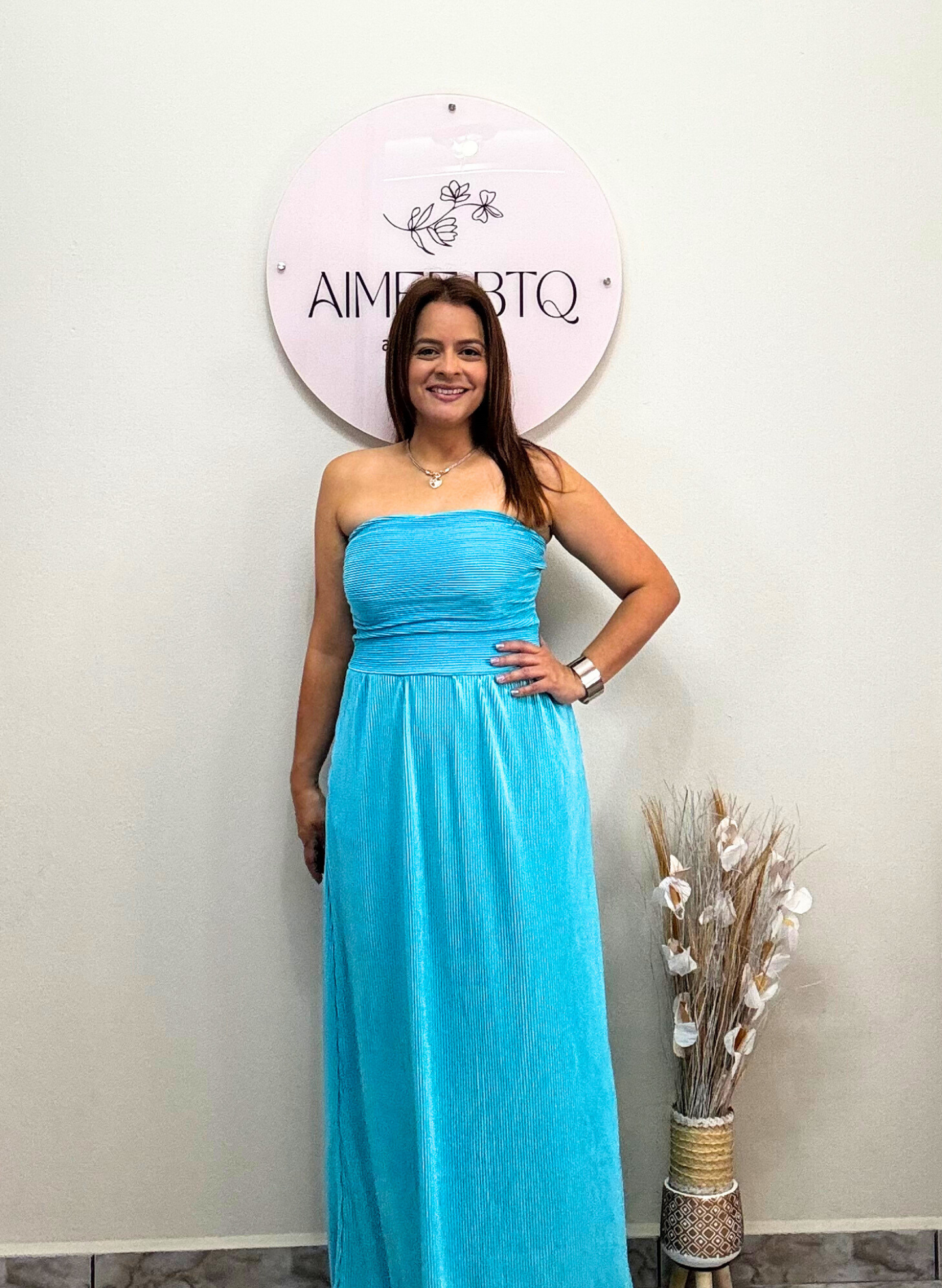 Turquoise Sunrise Dress