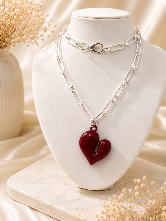 Scarlet Heart Turkish Necklace ❤️✨