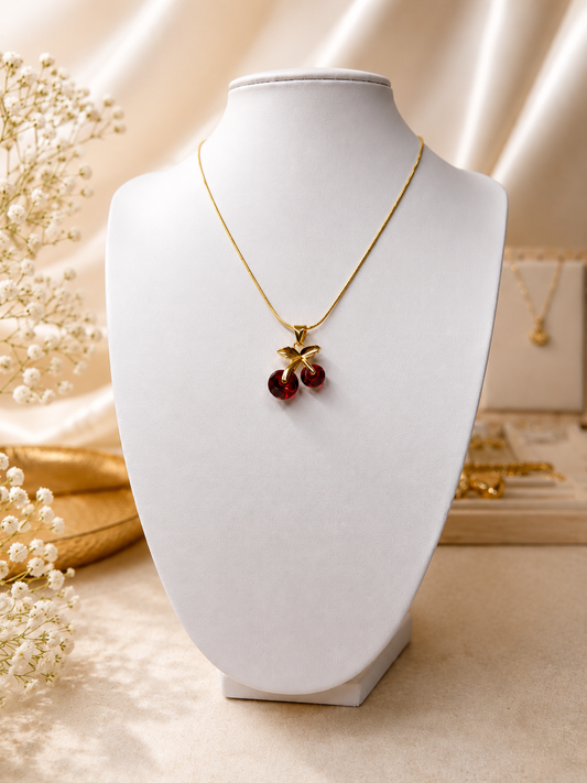 Ruby Cherry Glow Necklace