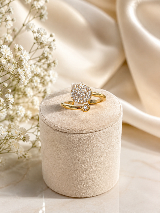 Golden Halo Adjustable Ring ✨