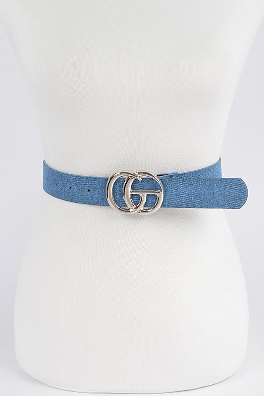 Camila Denim Buckle Belt