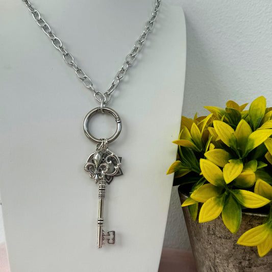 Key Charm Necklace