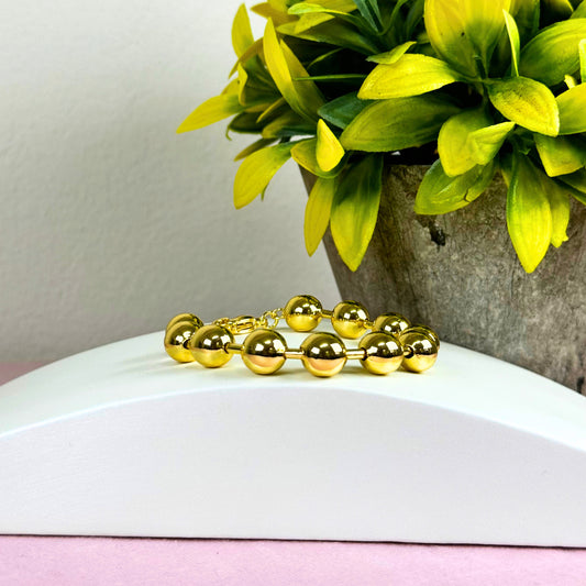 ✨ Golden Beads Bracelet