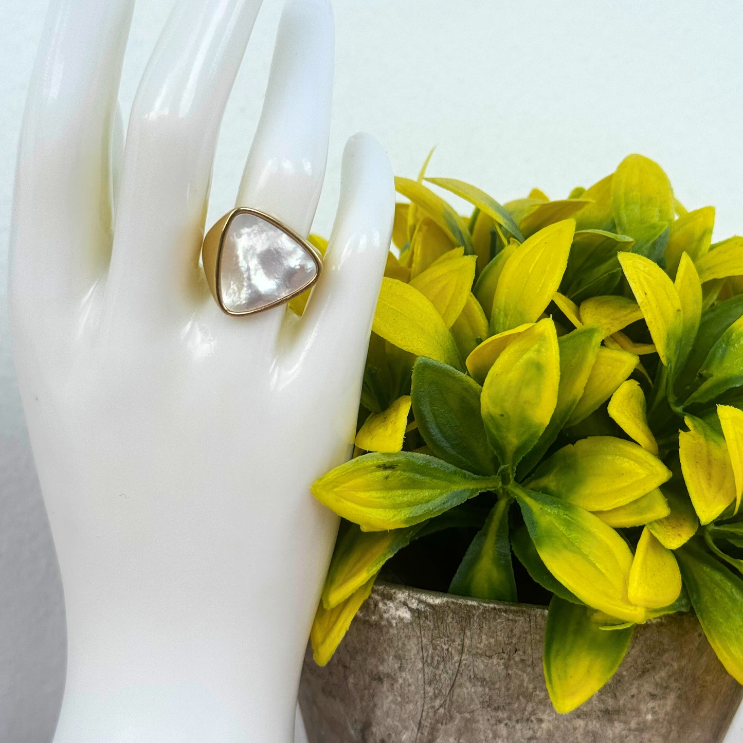 Pearl Glow Adjustable Ring